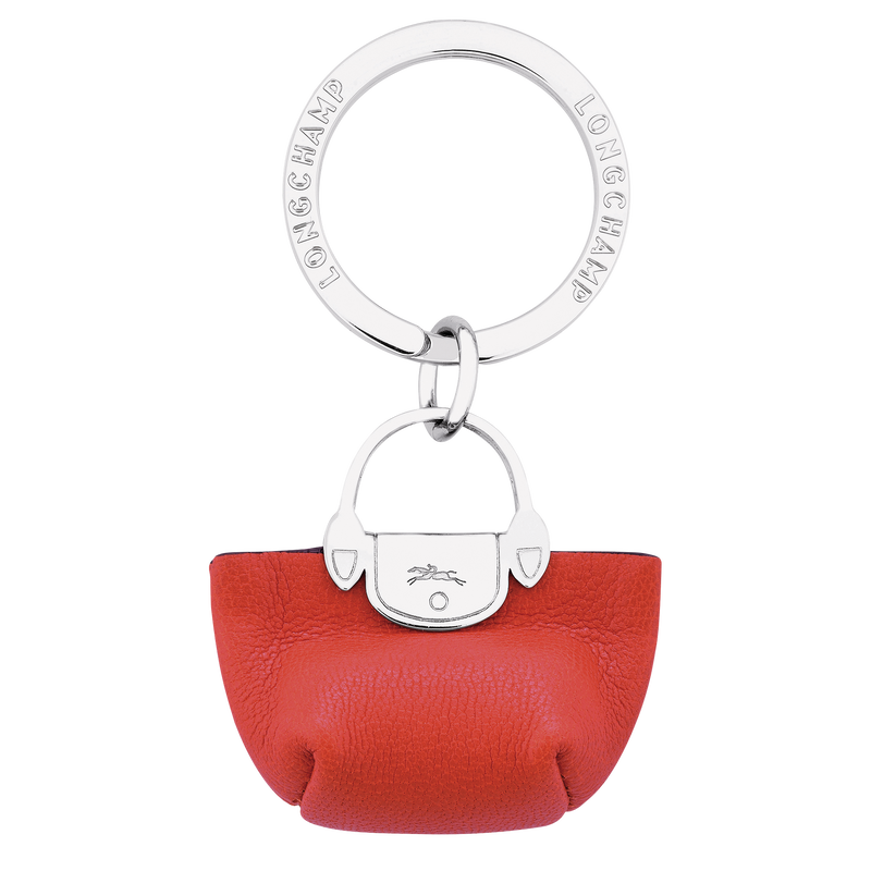 Le Pliage Cuir Key rings , Orange - Leather  - View 1 of  1