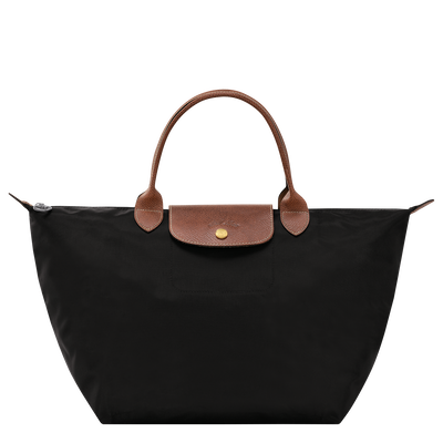 Le Pliage Original M Handbag , Black - Recycled canvas