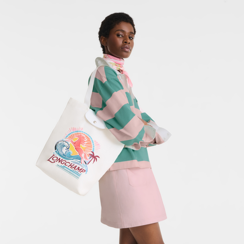 Le Pliage Collection Tote bag , Rainbow - Canvas  - View 2 of 6