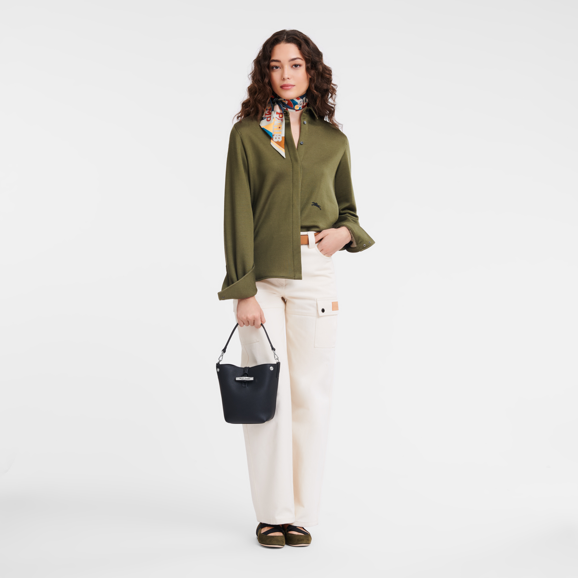 Bucket bag XS, Black - View 2 of
        6 - zoom in Le Roseau Bucket bag XS, Black