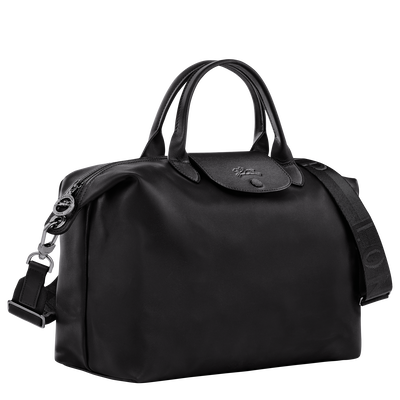 Leather longchamp pliage sale
