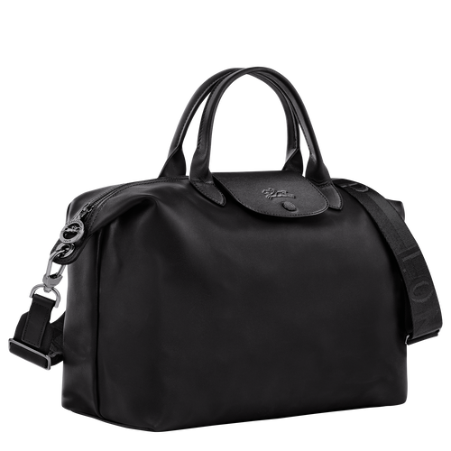 Le Pliage Xtra Bolso con asa superior L , Cuero - Negro - Vista 3 de 6