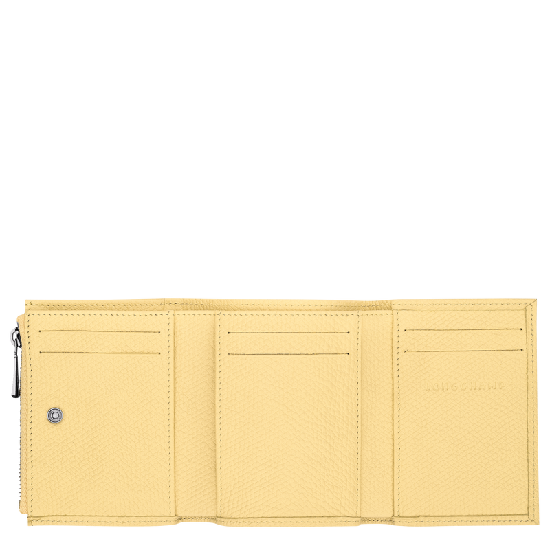 Le Roseau Compact wallet , Yellow Chick - Leather  - View 3 of  3