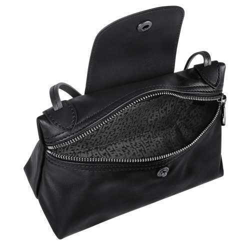 Longchamp le pliage cuir cross body black Clearance