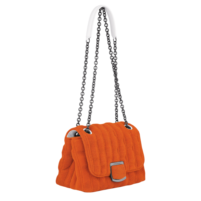 Brioche Eponge Crossbody bag S, Orange