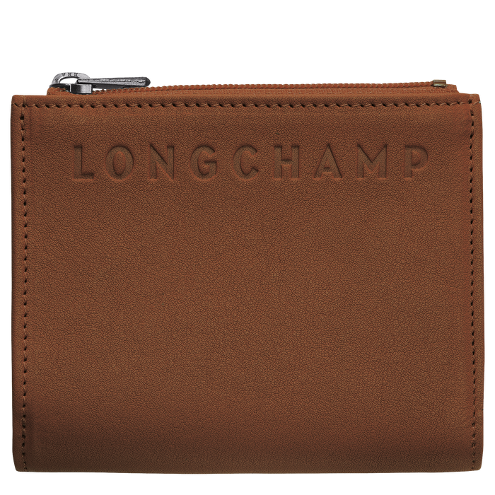 Longchamp 3D Kleine portemonnee, Cognac