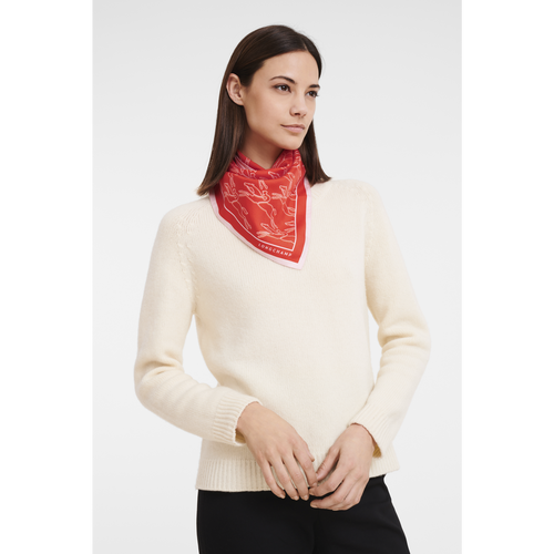 Fall-Winter 2022 Collection Silk scarf 70, Orange