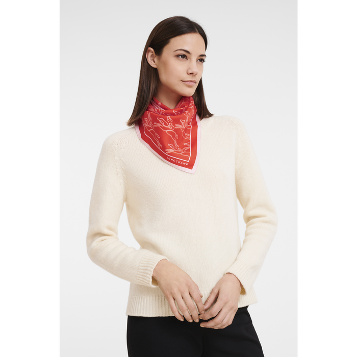 Fall-Winter 2022 Collection Silk scarf 70, Orange