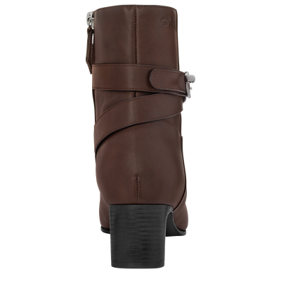La Cavalière Heeled booties, Mocha