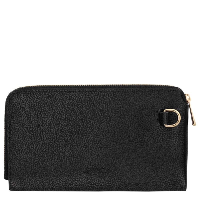 Le Foulonn&eacute; Pouch , Black - Leather  - View 2 of  2