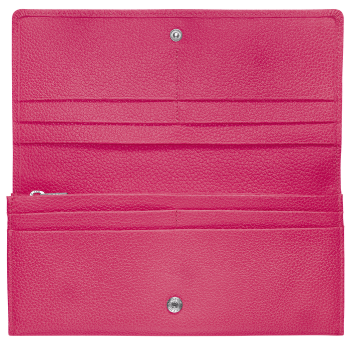Long continental wallet Le Foulonné Pink/Silver (L3044021018) | Longchamp US