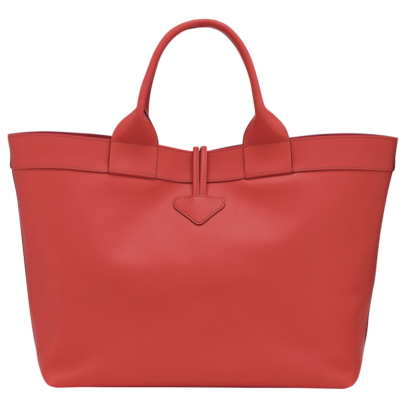 Shopper L Le Roseau , Leder - Rot  - Ansicht 4 von 5