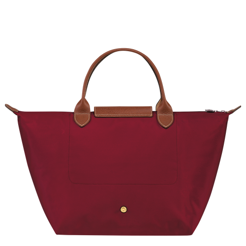 Le Pliage Original M Handbag , Red - Recycled canvas - View 4 of 5