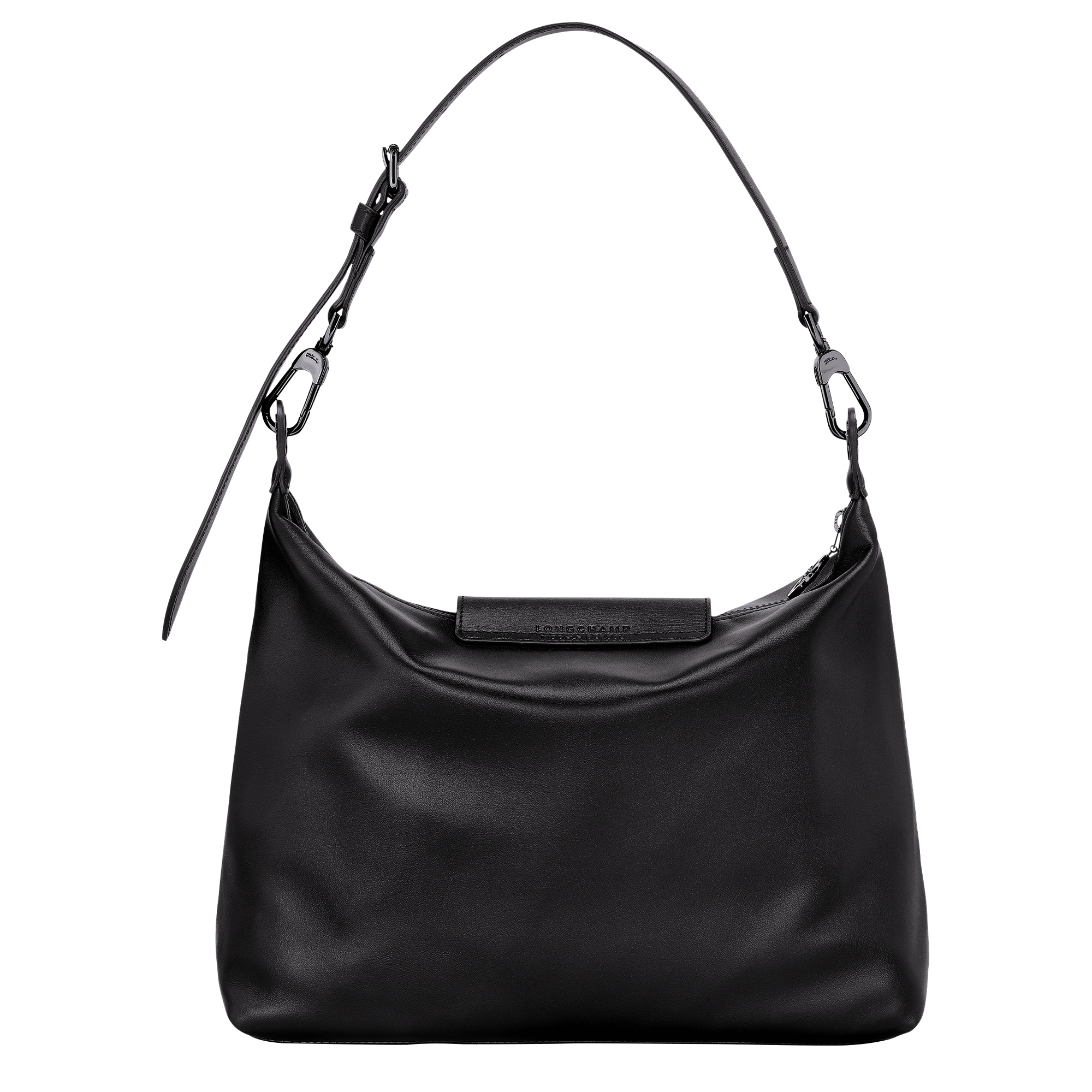 Le Pliage Xtra 半月形單肩包 M, 黑色