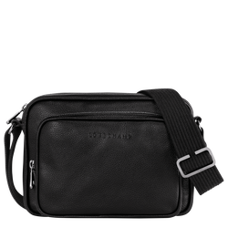 Le Foulonné S Camera bag , Black - Leather