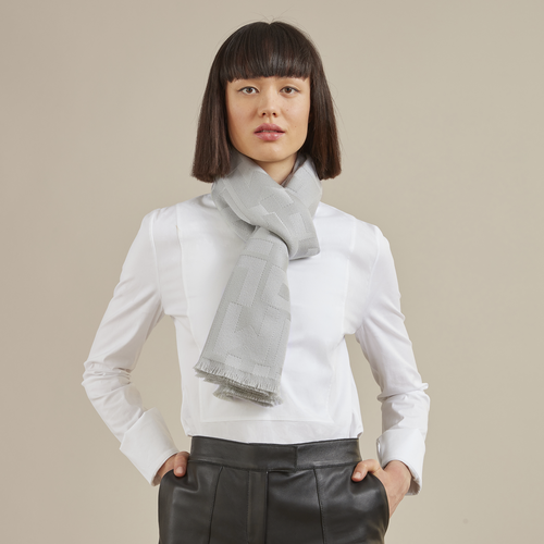 Fall-Winter 2022 Collection Scarf, Chalk