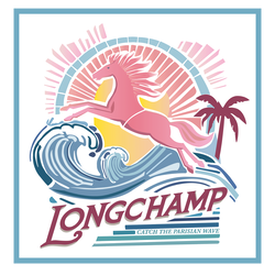 La Vague du Style Silk scarf 70 , Rainbow - Silk