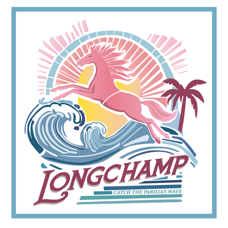 La Vague du Style Pa&ntilde;uelo de seda 70 , Seda - Arco&iacute;ris  - Vista 1 de 2