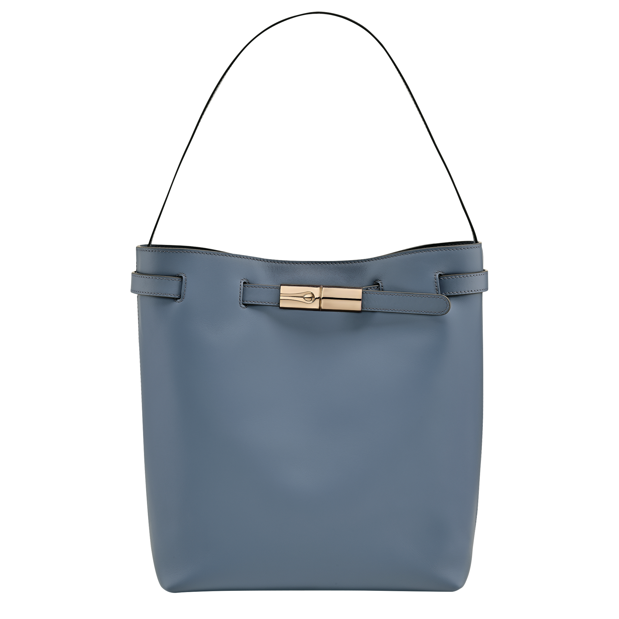 Le Smart Schultertasche L, Schiefergrau