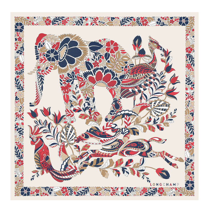 Spring/Summer Collection 2022 Silk scarf, Paper
