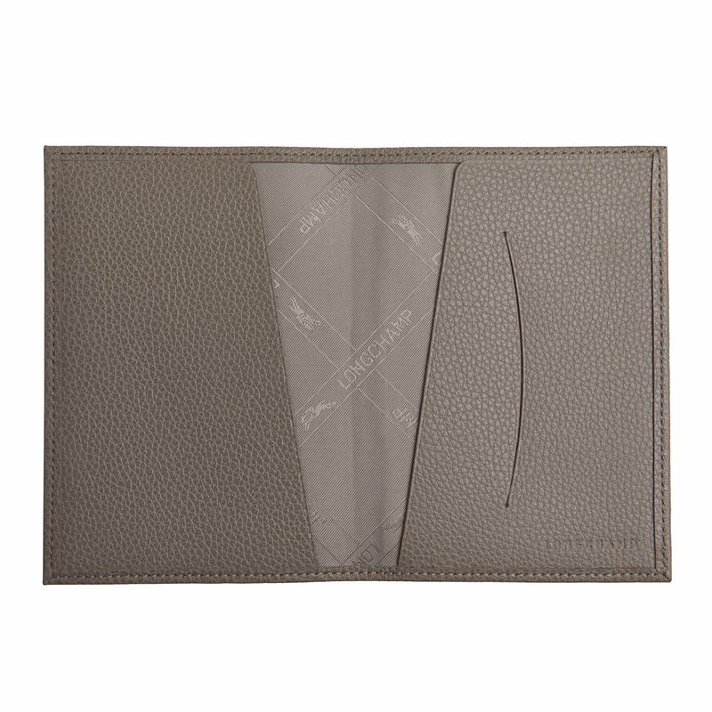Le Foulonné Passport cover , Turtledove - Leather  - View 2 of 2