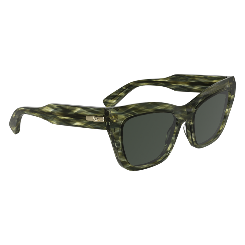 サングラス , グリーン - アセテート  - ビュー 2: 2