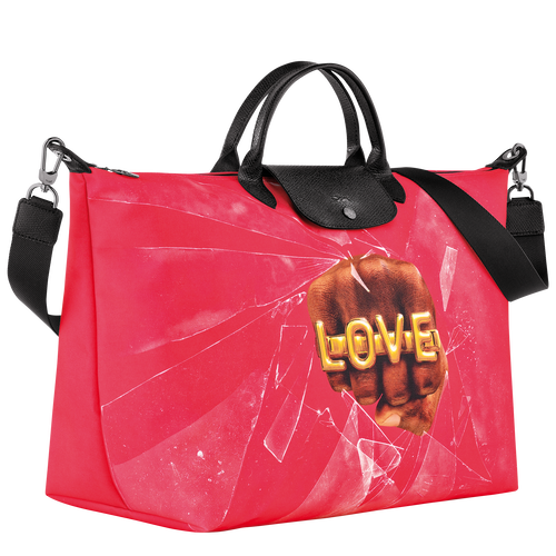 Reisetasche S Longchamp x ToiletPaper , Canvas - Rot - Ansicht 3 von 6