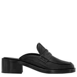 Epure Timeless Mules , Black - Leather