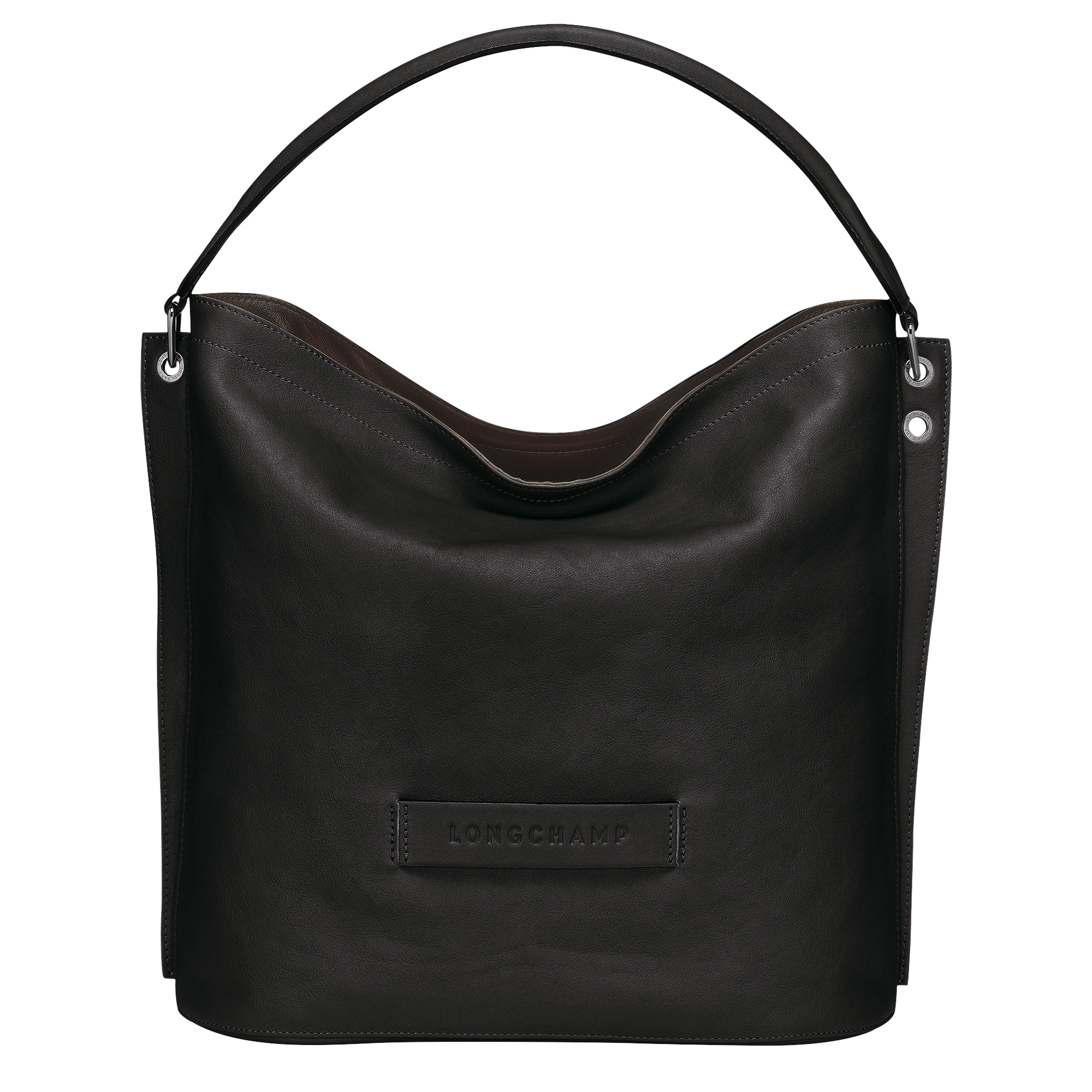 Hobo bag L, Black - View 1 of
6 - zoom in Longchamp 3D Hobo bag L, Black