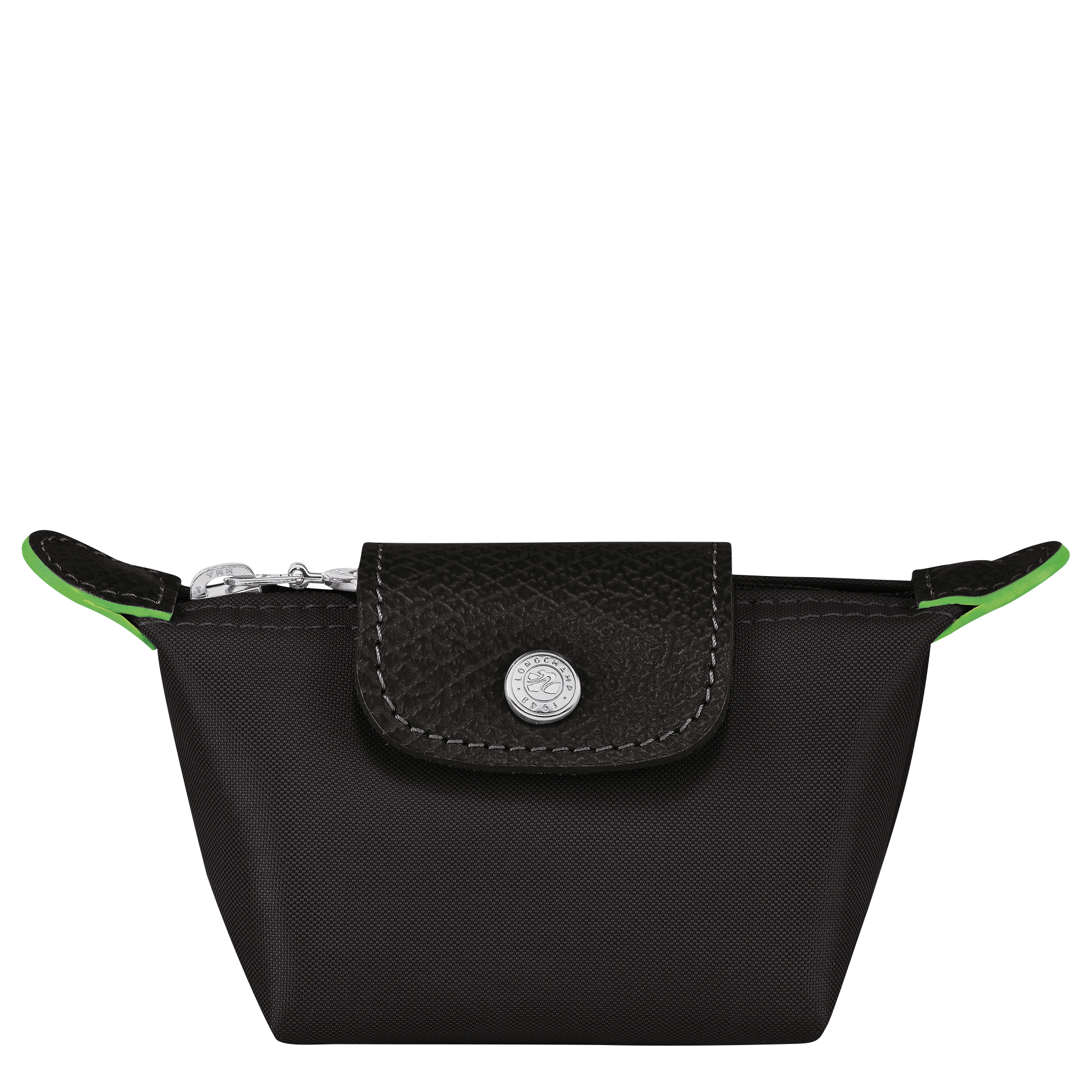 Longchamp Le Pliage - Cuir Crossbody Bag - Green In Black