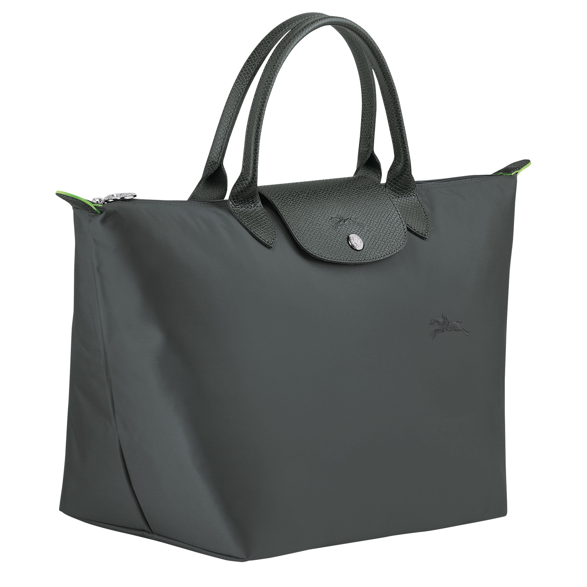 Longchamp Le Pliage Green Recycled Canvas Pouch, Graphite at John