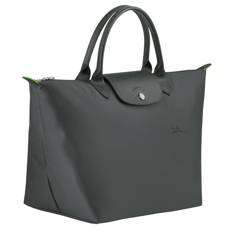Le Pliage Green M Handbag Graphite - Recycled canvas (L1623919P66