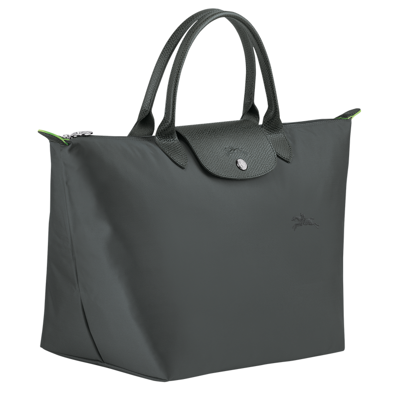 Le Pliage Green M Handbag , Graphite - Recycled canvas  - View 3 of  5