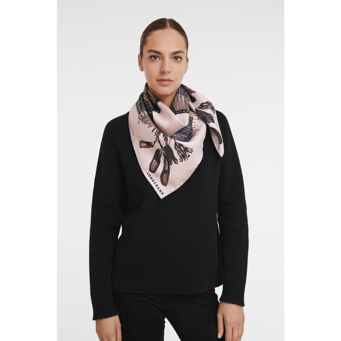 Fall-Winter 2022 Collection Silk scarf 90, Blush