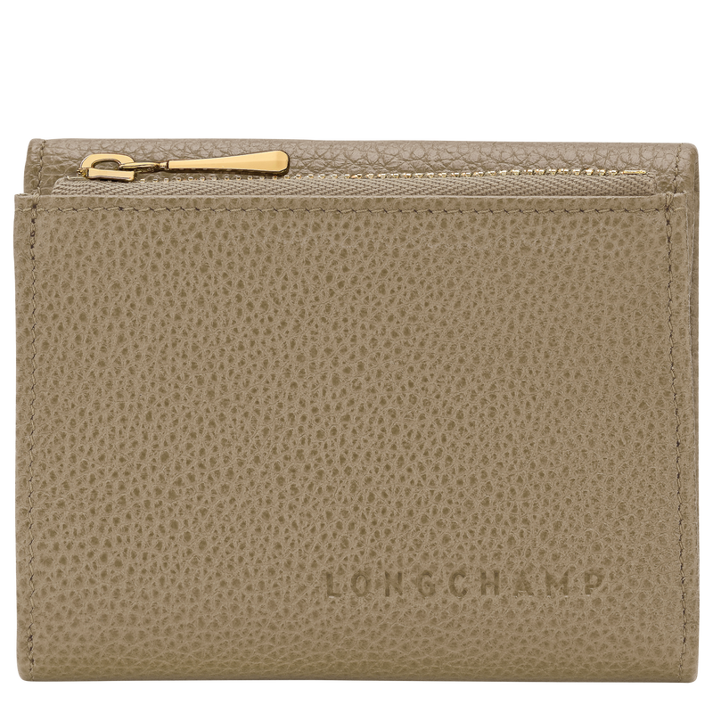 Le Foulonn&eacute; Compact wallet , Lichen - Leather  - View 1 of 3