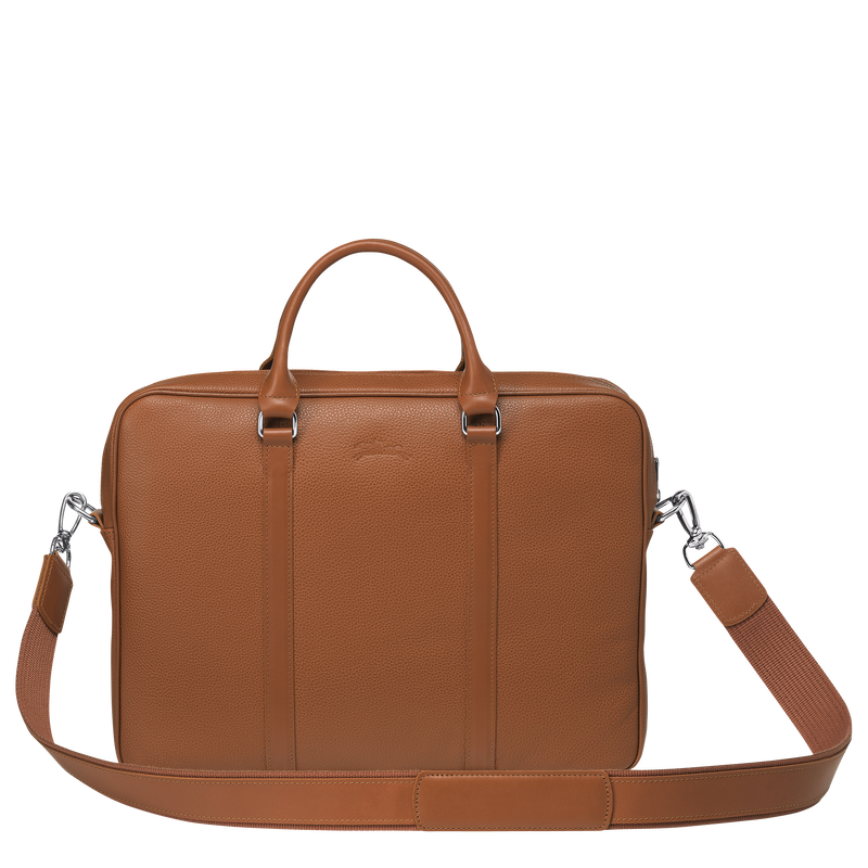 Le Foulonné XS Briefcase , Caramel - Leather  - View 4 of  5