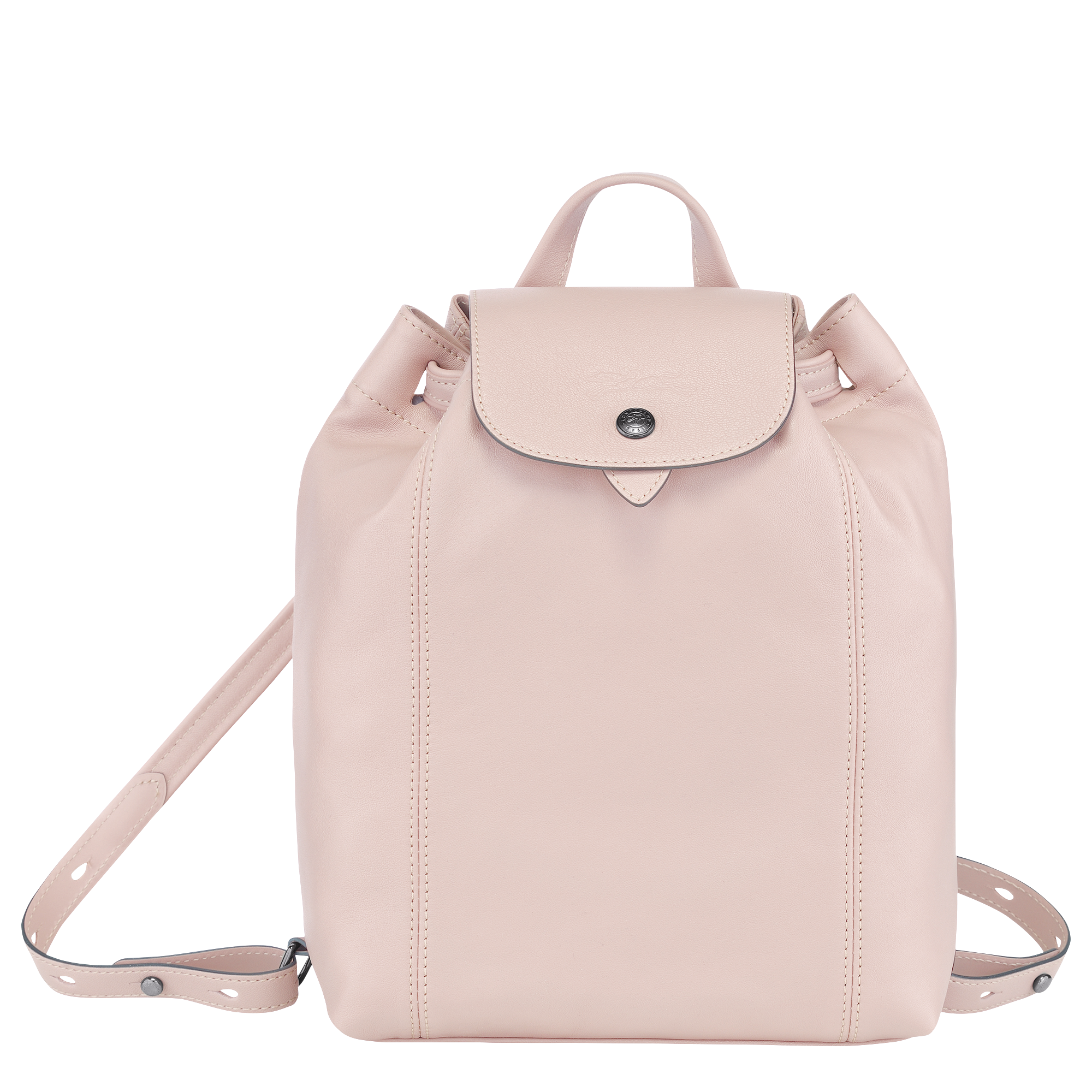 Backpack Le Pliage Cuir Pale Pink 
