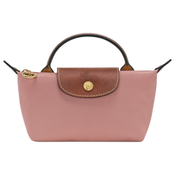 Le Pliage Original Pouch with handle , Pink Tea - Recycled canvas