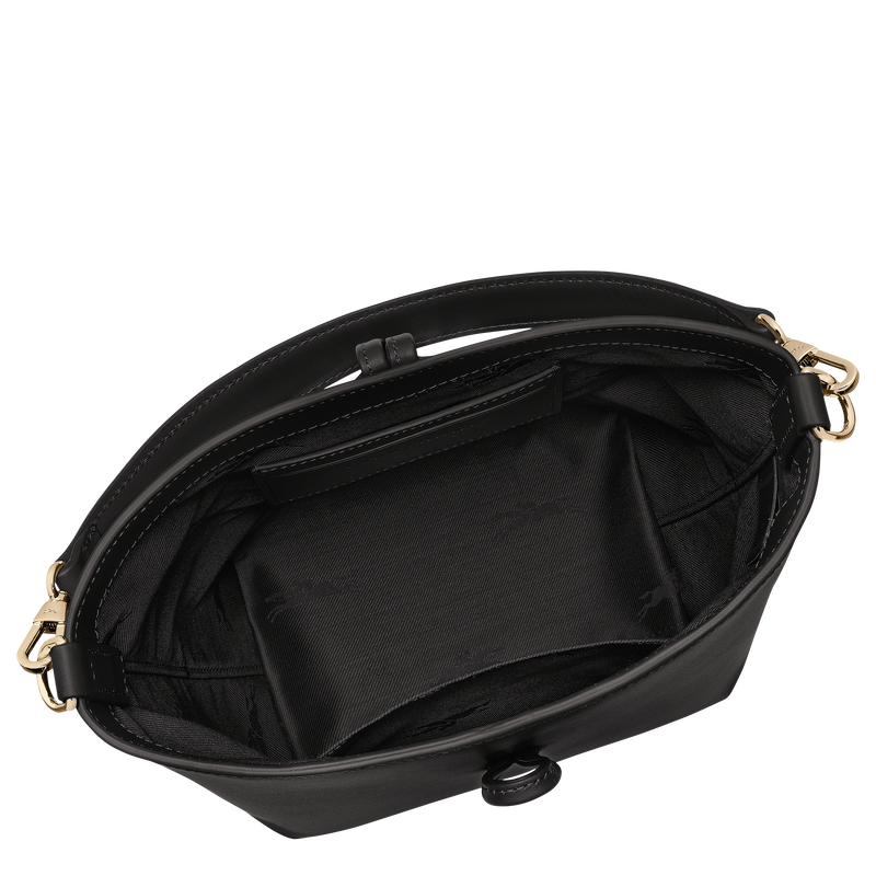 Le Roseau Buckettas XS , Zwart - Leder  - Weergave 5 van  6