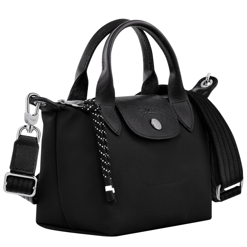 Le Pliage Energy Tas met handgreep aan de bovenkant XS , Zwart - Gerecycled canvas  - Weergave 3 van  7