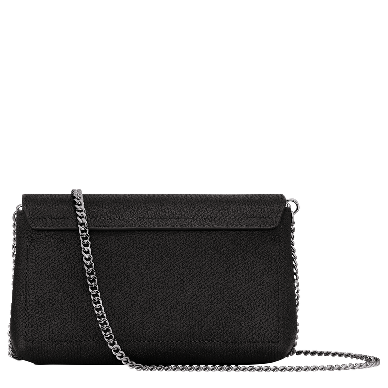 Roseau Clutch Black - Leather (10191HPN001) | Longchamp US