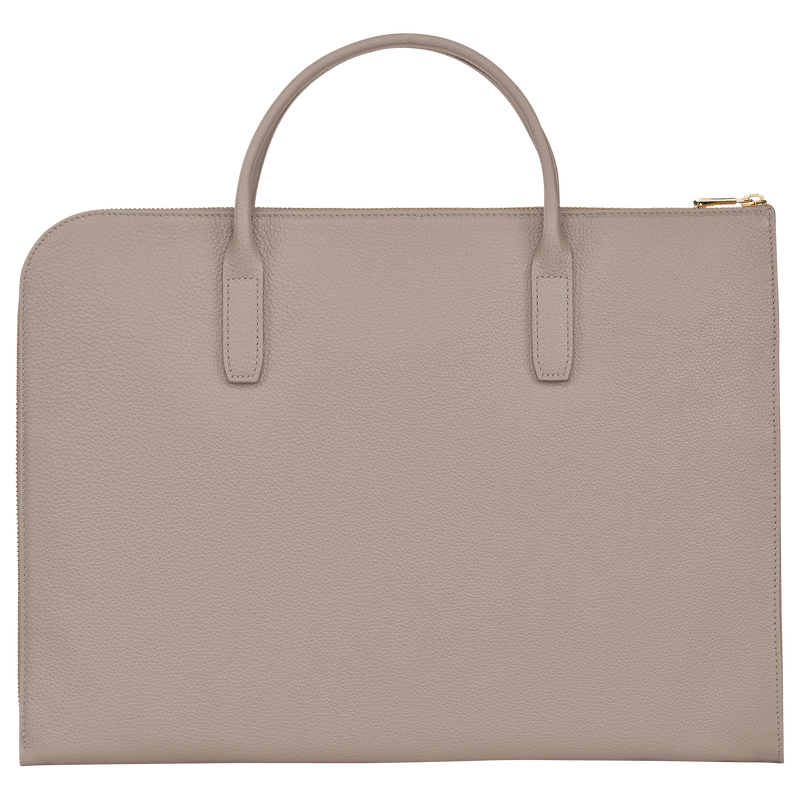 Le Foulonné S Briefcase , Turtledove - Leather  - View 4 of 5