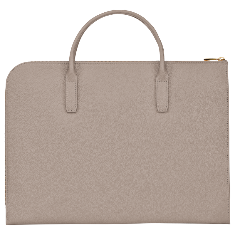 Le Foulonné S Briefcase , Turtledove - Leather  - View 4 of  5