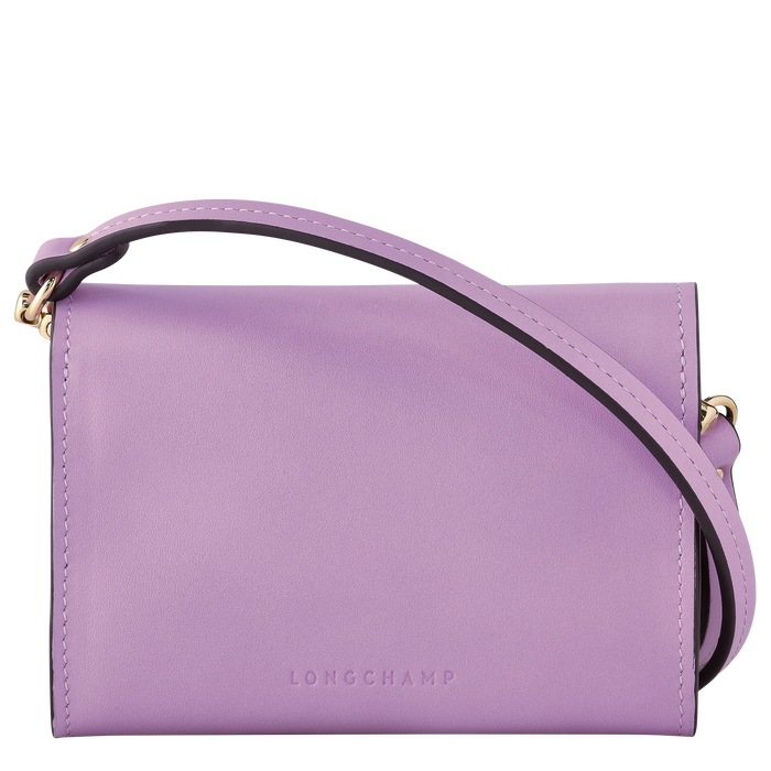 Box-Trot Coin purse with shoulder strap, Lilac
