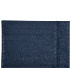 Le Foulonné Card holder , Navy - Leather