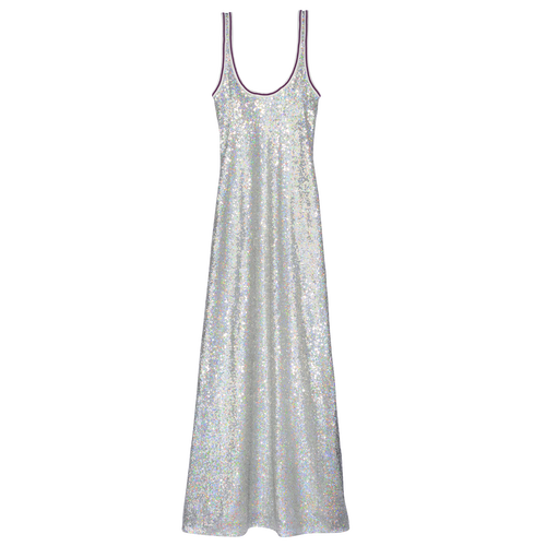 Robe longue , Paillette - Argent - Vue 1 de 4