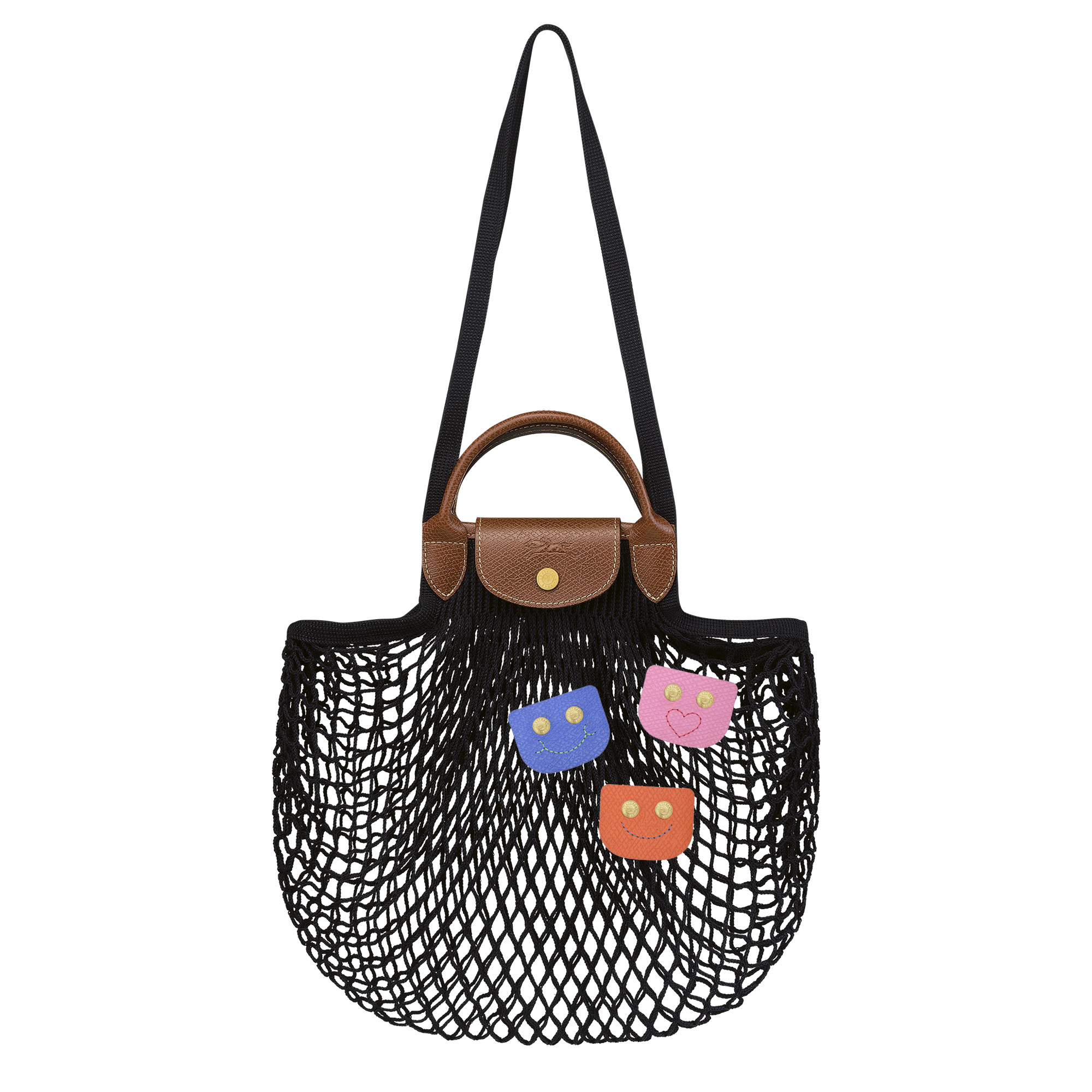 Le Pliage Filet Mesh bag L, Black