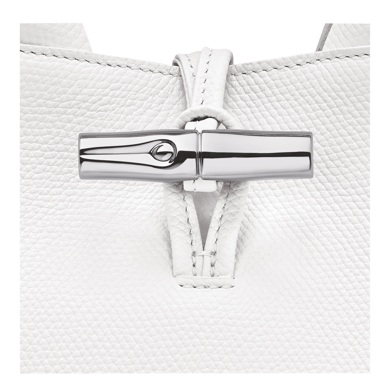 Handtasche S Le Roseau , Leder - Weiss  - Ansicht 6 von 6