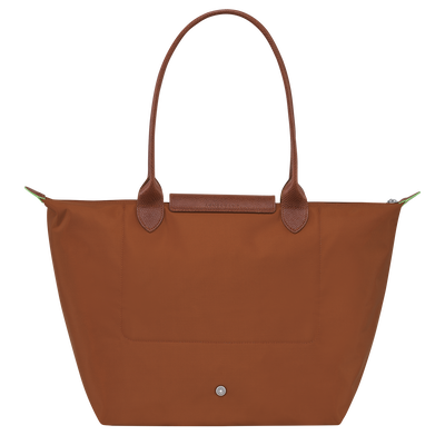 Le Pliage Green Schoudertas L, Cognac