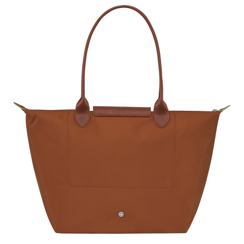 Le Pliage Green L Tote bag , Cognac - Recycled canvas  - View 4 of 6